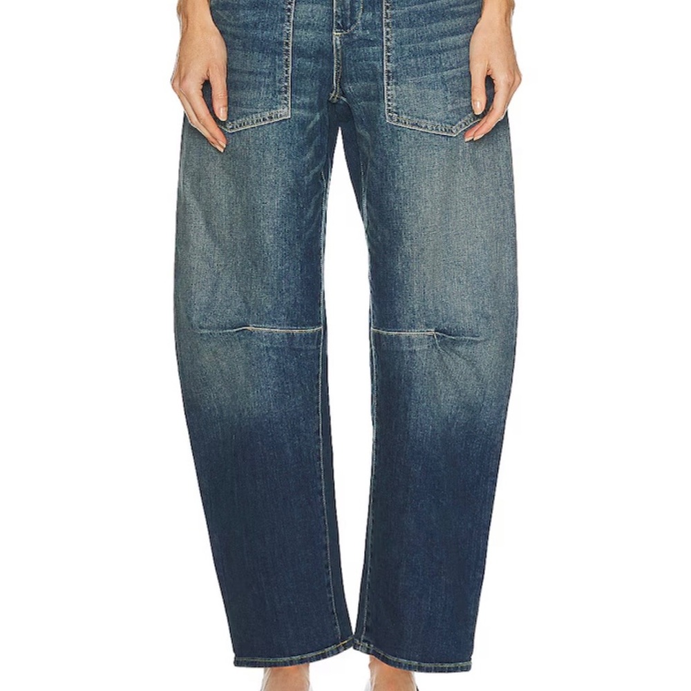 Nili Lotan Women's shon Jeans in Distressed Medium Blue